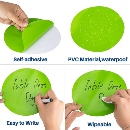 Sukh 36 PCS Table Spots - Carpet Dots for Classroom 6 Inch Dry Circles Stickers Spots Erase Multicolor Round Stickers Carpet Spots for Table Desk Floor Decor Classroom Teacher School Supplies