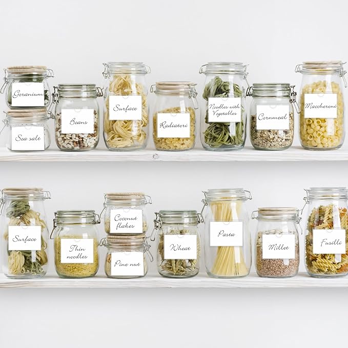 52 Pack Index Card Pockets with Top Open, 3.5 x 3 Inch Adhesive Label Pockets Clear Plastic Index Card Holder for Organizing, Storage Bins, Library Cards, Notes