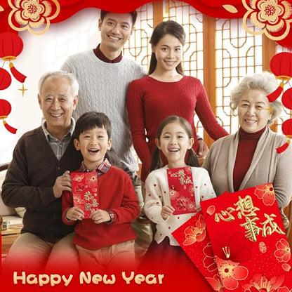 Chinese New Year Red Envelopes, Lunar New Year Envelopes, 36 Pcs Year of the Dragon Red Envelopes 2025, Lucky Money Envelopes, Red Pocket, 红包, Chinese Money Envelopes for Cash Wedding Birthday Gift