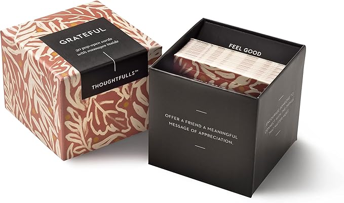 Compendium ThoughtFulls Pop-Open Cards – Grateful – 30 Pop-Open Cards, Each with a Different Inspiring Message Inside