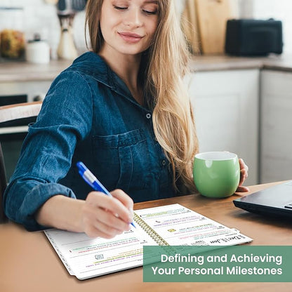 2026 Planner, Weekly and Monthly Planner for Women, January 2026 to December 2026, Pretty Hardcover 2026 Calendar Planner Book with Tabs, Inner Pocket, Spiral Bound, Perfect Office Home School Supplies - 6.3" x 8.5", Forest Botanica