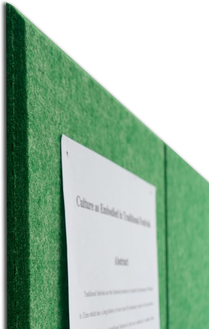 Large Felt Bulletin Board(48" x 36"),Cork Board Alternative,12 Pack Felt Wall Tiles with Safe Removable Adhesive Tabs,Notice Pin Board/Message Board/Vision Board for Office, School & Home