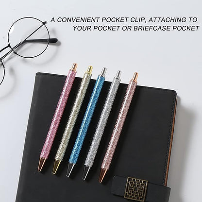 7pcs funny pens for adults, Seven Days of The Week Pen Describing Mentality,Glitter Ballpoint Pens,Black Ink Medium Point 1.0 mm Gift Pens, Cute Pens Office Supplies for Women