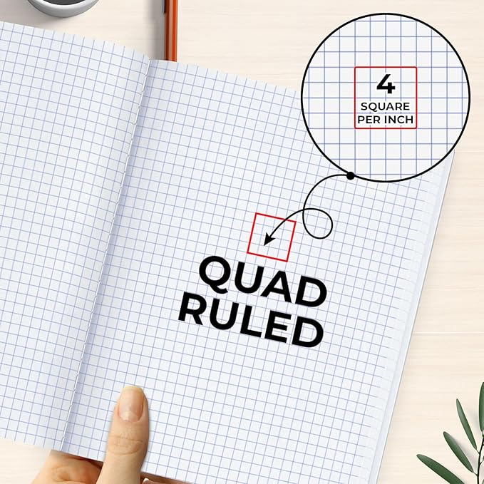 1000 Pack (Pallet) Composition Notebook Bulk, Graph Ruled, Pallet of Notebooks, 200 Pages (100 Sheets),8 x 5.75, Bulk Notebooks for School, Bulk Office Notebooks, 4-7 Days Transit