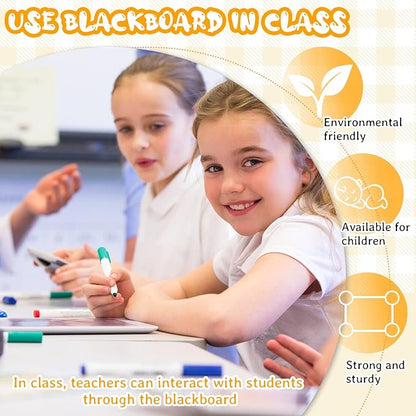 Chinco 12 Pcs Small Slate Chalkboard Mini Chalk Board with Frames Mini Board Signs School Supplies for Classroom Home Office