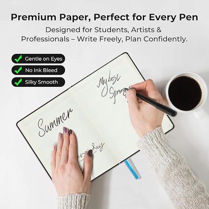 Weekly Monthly 2026 Planner (Jan.26-Dec.26),6.5"x3.75",12 Months Agenda Plan with Month Tabs & Pocket,Expenses/Note Pages, Appointment Book Calendar with Hardcover Vegan Leather Cover,Black