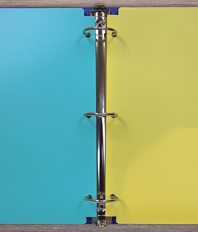 Better Office Products 3 Hole Punch Pocket Folders, Bulk Pack, Sturdy Plastic 2 Pocket Folders, Assorted Pastel Colors, Letter Size, with Business Card Slot,(12 Pack)