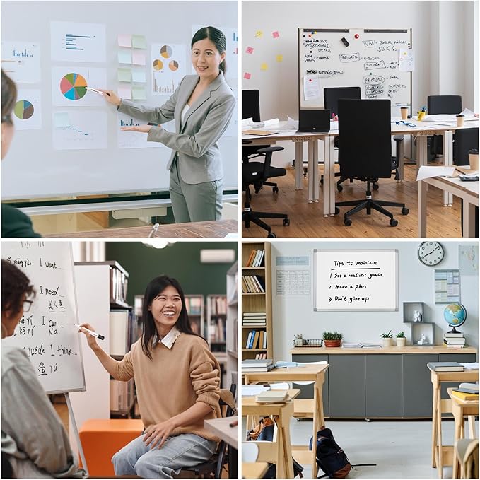 maxtek Dry Erase Markers, 38 Count Chisel Tip Whiteboard Markers, 6 Assorted Colors, Low Odor Dry Erase Pens for School Office