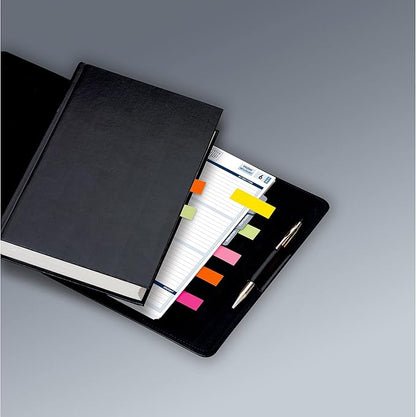 Post-it Page Markers, Assorted Colors, 1/2 in x 2 in, 50 Sheets/Pad, 5 Pads/Pack (670-5AF)