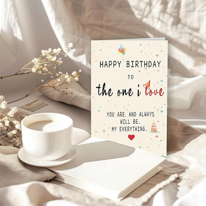 ICOOLY Romantic Birthday Card Gift for Men & Women – Heartfelt Greeting with Sweet Message – Perfect for Husband, Wife, Boyfriend, or Girlfriend – Birthday Card for Him, Her