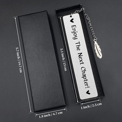 Enjoy The Next Chapter,Bookmark for Book Lover,2024 Inspirational Retirement Gifts for Women Men Happy Retirement Bookmark Gifts,Boss Coworker Teacher Nurse Dad Mom Christmas Birthday Gifts