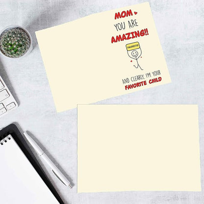 Cheerin Mother's Day Card - Funny and Sweet Mother's Day Card for Mom - Cute and Humorous from Son or Daughter - Gift for Mommy or Grandma