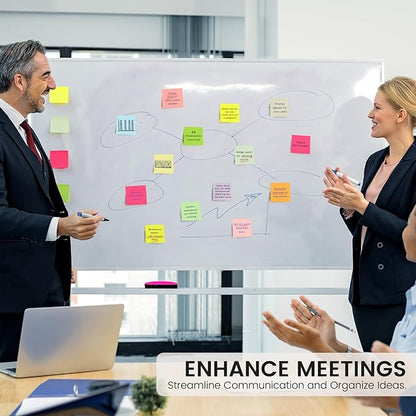 Sticky Notes, 12 Pads, 3x3 inches, Colorful Self-Stick Note Pads, Easy to Post in Office, Home, School - 12 Pastel Colors