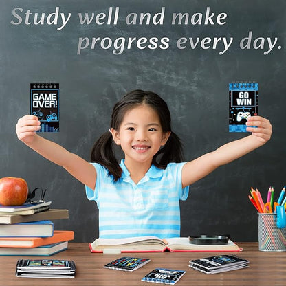 Containlol 24 Pcs Gaming Mini Notepads, Video Game Birthday Party Favors Supplies Gaming Party Notebooks Gamer Prize Gifts Teacher Classroom Supplies Mini Notepad Pack for Girl Boy Video Game Birthday