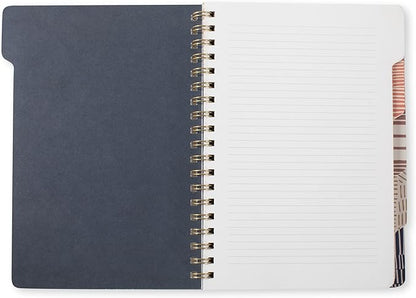 Fringe Studio Large Tab Notebook,Tribal Lines, Flexible Paperback Cover, College Ruled, 5 Subject/Die-Cut Dividers, 7.25" X 10", 180 Lined Pages (343007), Multicolor