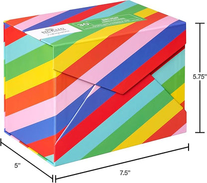 Recycled Paper Greetings 30-Count Funny Birthday Card Assortment with Envelopes, Seals, and Storage Box by Vicky Barone