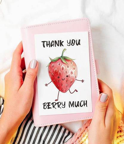 32 Funny Thank You Cards wtih Envelopes & Stickers,Fun Greeting Note Cards 4 x 6 in,Bulk Boxed Set Assortment for Employee Teachers Friends Business Coworker Gratitude Appreciation