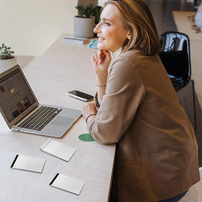 12 Pack Note Pads Refills 3 x 5 Inch Memo Pads Writing Pads, Pocket White Small Notepads Scratch Pads Mini Notebook with 30 Sheets Lined Paper in Each Pad