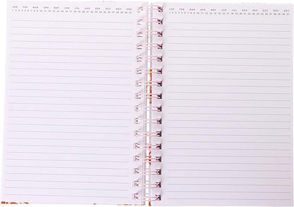 Graphique Hardbound Spiral Journal | Butterfly Design | Premium Paper | Notebook | Diary | Lists | Record Month and Date | Great Gift | 160 Ruled Pages | 6.25” x 8.25”