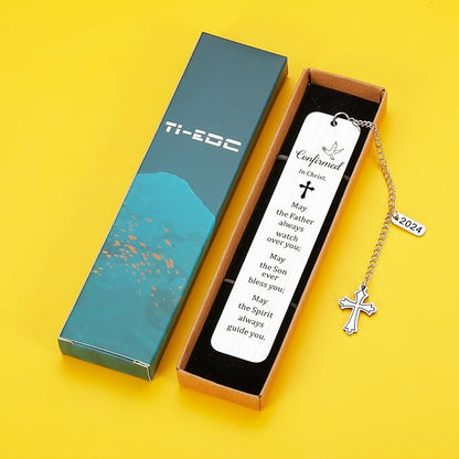 Confirmation Gifts for Teenage Girls Boys First Communion Gifts Confirmation Bookmark Gifts for Girls Boys Christian Religious Baptism Catholic Gifts for Son Daughter Graduation 2024 Birthday Gifts