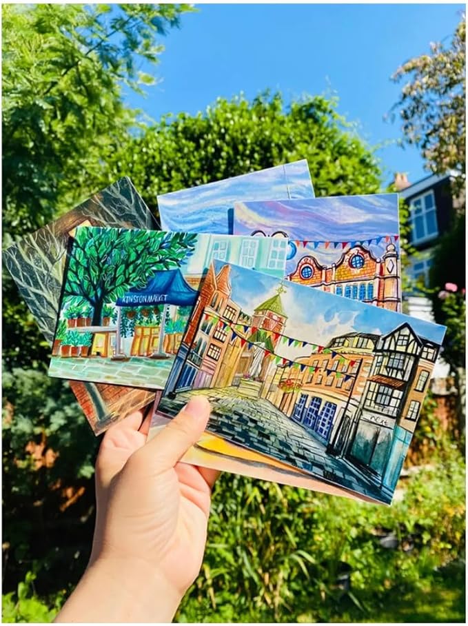 50 Pack 5x7 White Cardstock Paper Blank Thick Heavyweight 92lb Card Stock for Making Invitations cards, Postcards