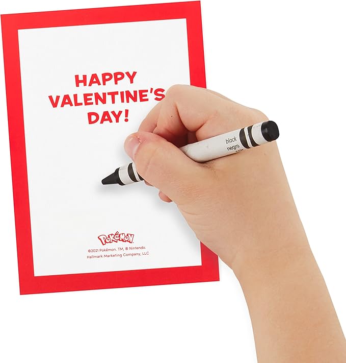 Hallmark Pokémon Valentines Day Cards and Stickers for Kids School (24 Classroom Valentines with Envelopes)