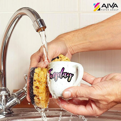 Printable Vinyl Sticker Paper - Waterproof Decal Paper for Inkjet Printer - 100 Self-Adhesive Sheets - Glossy White - Standard Letter Size 8.5"x11"