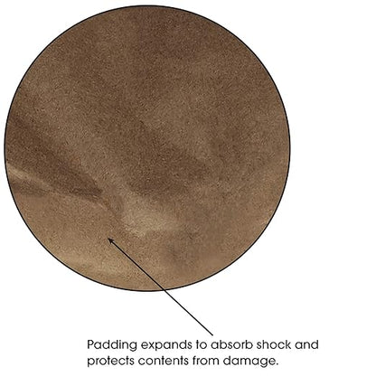 Aviditi Kraft Self-Seal Padded Mailers, #4, 9 1/2" x 14 1/2", Kraft Brown, Peel and Seal Closure, Fiber Cushioned Envelopes for Protecting Items During Shipping and Mailing, Case of 25