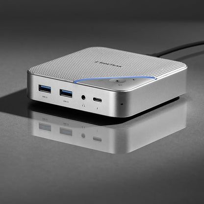 SideTrak Speakerphone Hub | Portable Audio Docking Station with 360° Sound Input and Smart Noise Cancellation | Conference Speaker and Microphone | Office Speaker and Speakerphone for Laptop