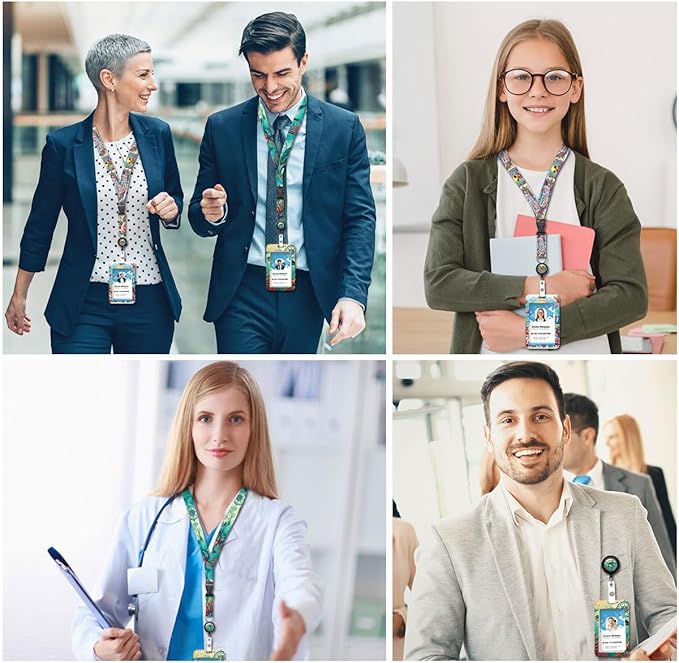 Cute Duckling Badge Lanyards with Retractable Badge Reel and ID Badge Holder, Adjustable Badge Lanyard for Teachers, Nurses, Students, Office Staff & Cruise Essentials