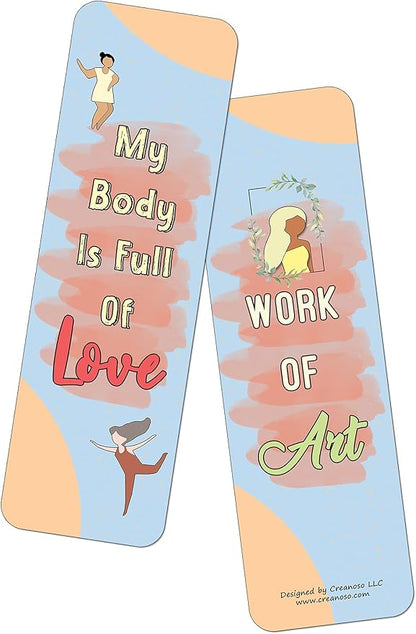 Creanoso Body Positivity for Women Bookmarks Series 2 (30-Pack) - Party Favors & Corporate Giveaway Incentives Gift Pack