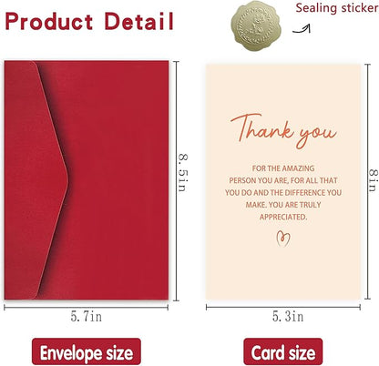 Thank You Card for Men Women, Thank You Card Gift for Friend Teacher, Appreciation Cards for Doctor Coworker Boss