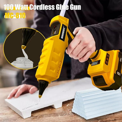 MONVICT Hot Glue Sticks, Pack of 100 (2.2 lb) 4"Long 0.43" Diameter Full-Size Hot Glue Gun Sticks Art Glues Pastes Hot Melt Sticks for Most Large Glue Guns, Clear Glue Sticks for DIY, Arts & Crafts