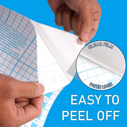 Chell Clear Contact Paper Roll for Books, 17.5 in x 20 ft Clear Self Adhesive Book Cover Paper Protector