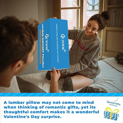 Elegant Lumbar Support Pillow for Office Chair - Ergonomic Back Support with Breathable 3D Mesh Cover, Ideal Gifts for Women,Birthdays & Holidays, Well-Suited for Office Chairs, Gaming Chairs (Black)