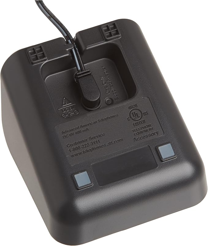 AT&T TL86009 Accessory Cordless Handset, Black/Silver | Requires an AT&T TL86109 Expandable Phone System to Operate