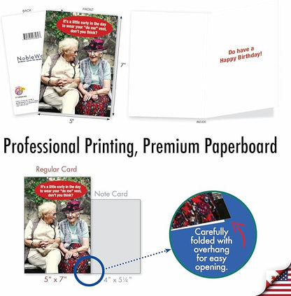 NobleWorks Funny Birthday Greeting Card w/ 5 x 7 Inch Envelope (1 Card) Bday Do Me Vest C7193BDG