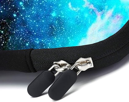 11.6" 12.2 inches Laptop Sleeve Chromebook Case Ultrabook Case Notebook Sleeve Tablet Case Neoprene Handle Sleeve for Men Women, Two Pockets Fit Apple MacBook Air Samsung Acer HP(Blue galaxys)