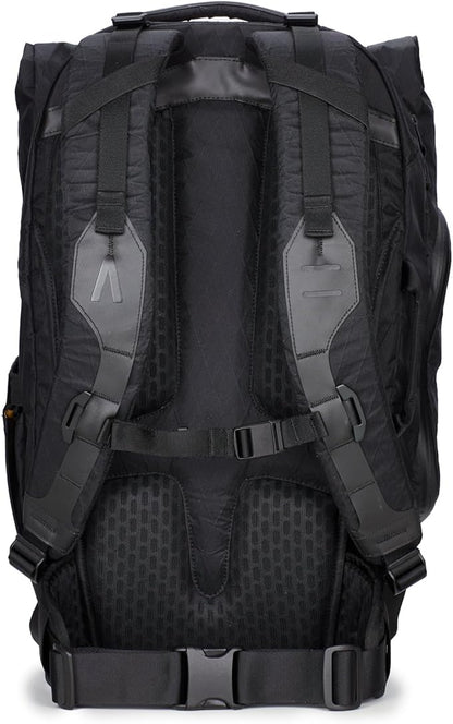 Prima System - 3-in-1 Travel Backpack, Camera Bag and Laptop Sleeve (Jet Black X-Pac)