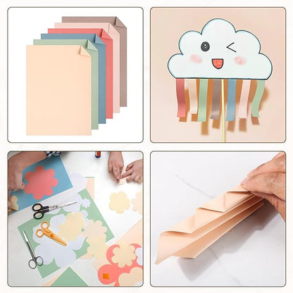 5x7 Cardstock Colored Paper, 60 Sheet Heavyweight Blank Card 85lb/230GSM, Thick Index Cards for Printer, Postcards, Wedding Cards, Invitation Cards, Double Sided