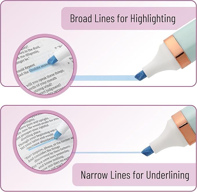 Mr. Pen- Glitter Highlighters, 8 Pack, Pastel and Metallic Colors, Chisel Tip, Highlighters Glitter Highlighter Markers, Sparkly Highlighters Aesthetic Highlighters, Sparkle Highlighters