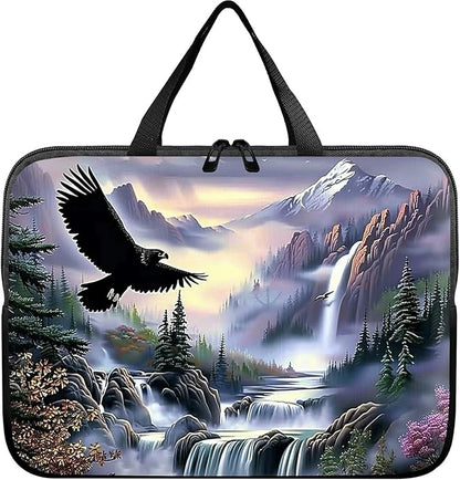 Universal Tablet Laptop Sleeve Case 10 inch, Eagle Landscapes Slim Carrying Case Durable Handbag Travel Laptop Bag for 7 to 10-inch Laptops/Notebook/Kids Tablet/ipad/eBook Readers