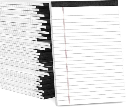 36 Pack Small Legal Pads 5x8 White Note Pads 5x8 College Ruled Paper Tablets for Office 80 GSM Paper Pads Narrow Ruled Legal Pad White Small Notepad 30 Sheets Writing Pad Lined Notepads for Office