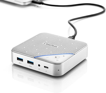 SideTrak Speakerphone Hub | Portable Audio Docking Station with 360° Sound Input and Smart Noise Cancellation | Conference Speaker and Microphone | Office Speaker and Speakerphone for Laptop