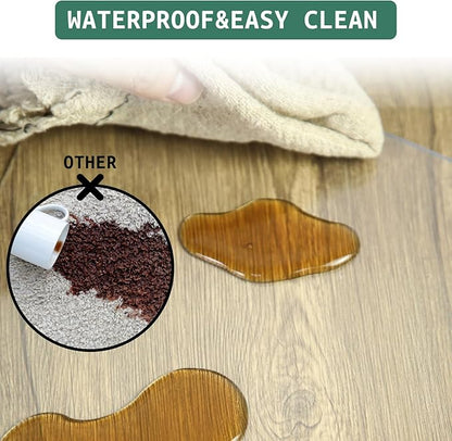 Clear Chair Mat for Hardwood Floors - 60''x84'' Heavy Duty Office Chair Mat, Rectangle Rolling Chair Mat for Hardwood, PVC Protector Hard Floor Mat for Computer&Desk Chair (60'' x 84'')