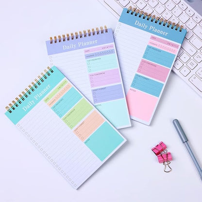 Set of 3 To Do List Notepad, 52 Sheets Undated Daily Planner 2024, 5.2"x7.8" To Do List Notebook, Daily Checklist for School/Office Supplies