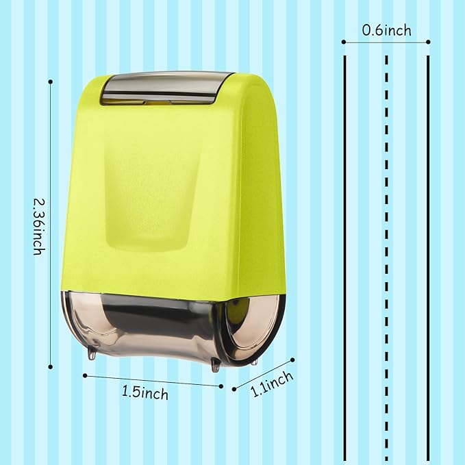 Sherr 2 Handwriting Line Stamp Roller Dashed Handwriting Lines Practice Roller Stamp for Kids, Teachers Kindergarten Education Classroom Back to School Need(2.72 x 2.44 x 1.54 Inch,Green, Pink)