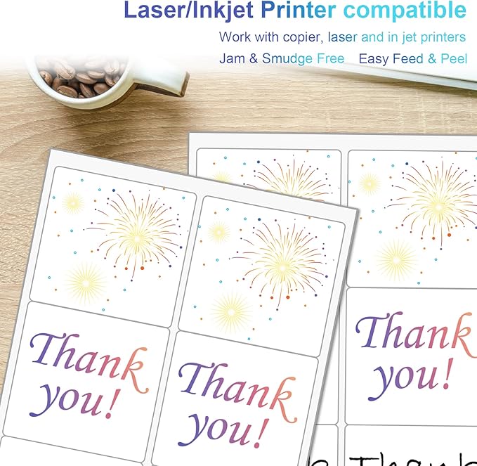 (8164/5164) 6 Up Shipping Address Labels, 3.33" X 4" FBA SKU Barcode Label for Inkjet/Laser Printer (100 Sheets - 600 Labels)