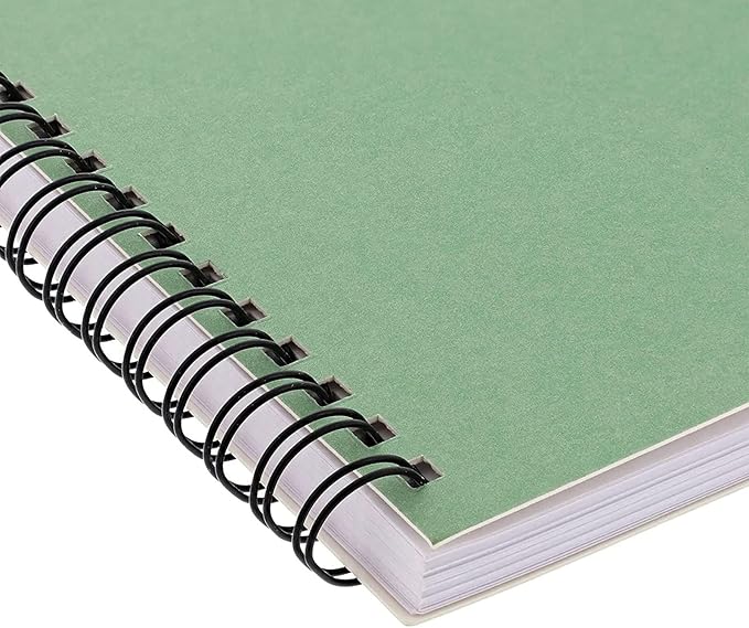 Paper Junkie 5 Pack Spiral Journal - Small Notebooks Bulk 6" x 8" with 120 Lined Pages for Work, Students, School, Writing (5 Colors Kraft Paper Covers)