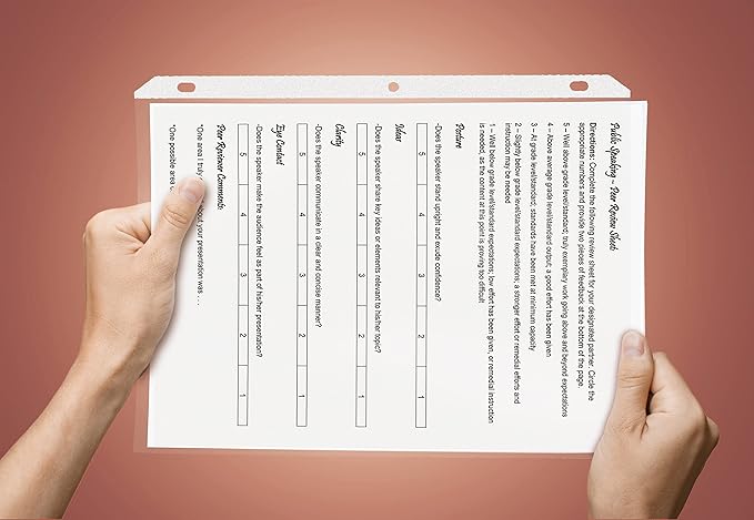 GOLD SEAL 250 Count Clear Heavyweight Poly Sheet Protectors 8.5" x 11", Extra Sturdy, Secure Topload, 250 Boxed Sheet Protectors